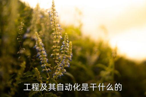 工程及其自動化是干什么的