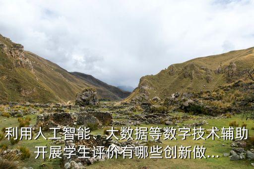 利用人工智能、大數(shù)據(jù)等數(shù)字技術(shù)輔助開展學(xué)生評(píng)價(jià)有哪些創(chuàng)新做...