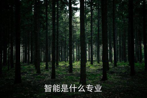 智能是什么專業(yè)