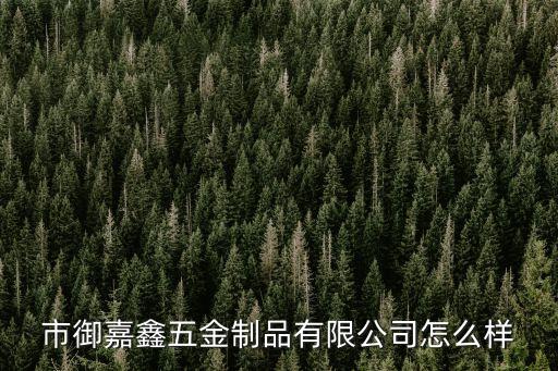 市御嘉鑫五金制品有限公司怎么樣