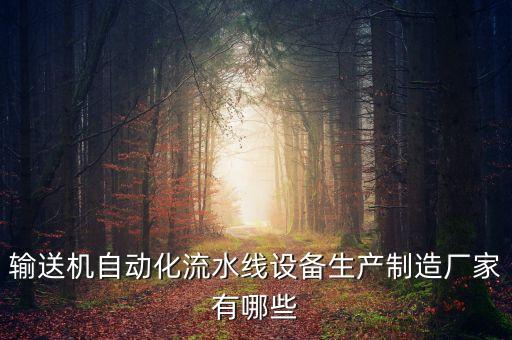 輸送機(jī)自動(dòng)化流水線設(shè)備生產(chǎn)制造廠家有哪些
