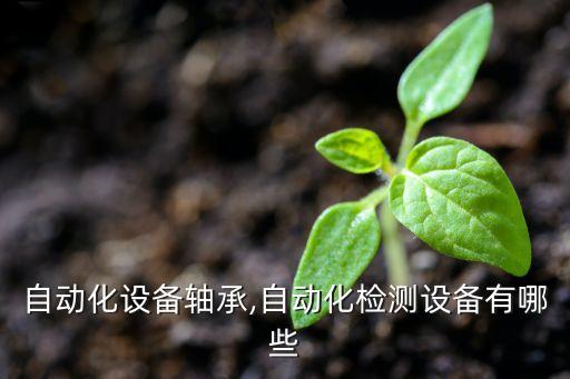沙田自動化設(shè)備軸承,自動化檢測設(shè)備有哪些?