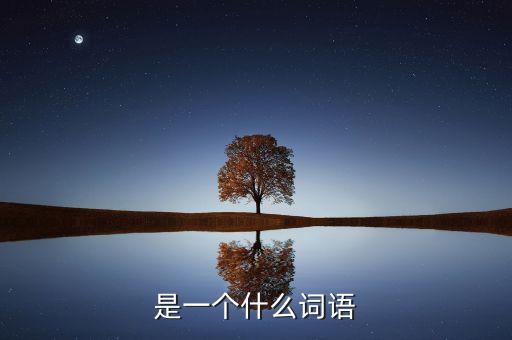 是一個什么詞語