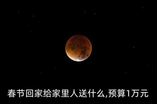 春節(jié)回家給家里人送什么,預算1萬元