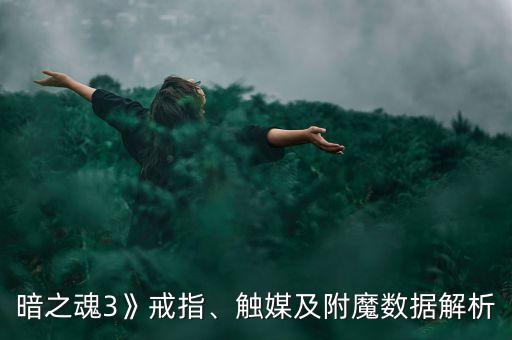 暗之魂3》戒指、觸媒及附魔數(shù)據(jù)解析