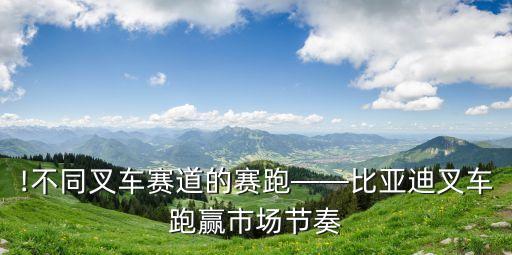 !不同叉車賽道的賽跑——比亞迪叉車跑贏市場(chǎng)節(jié)奏