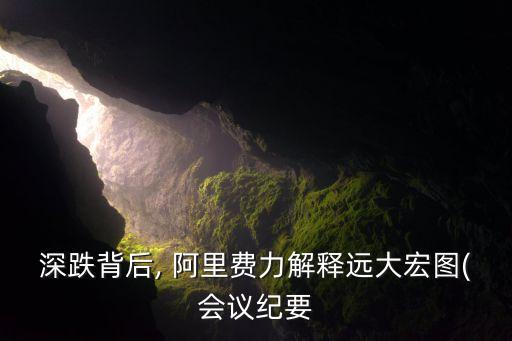 深跌背后, 阿里費力解釋遠大宏圖(會議紀要