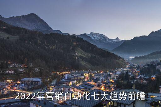 2022年?duì)I銷自動化七大趨勢前瞻