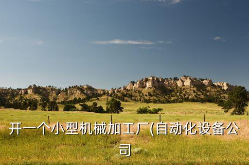 開一個(gè)小型機(jī)械加工廠(自動(dòng)化設(shè)備公司