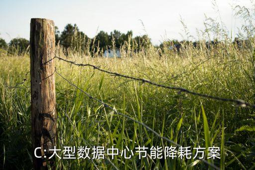 C:大型數(shù)據(jù)中心節(jié)能降耗方案