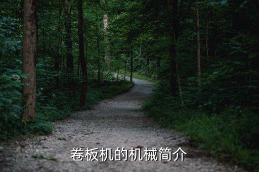卷板機(jī)的機(jī)械簡介