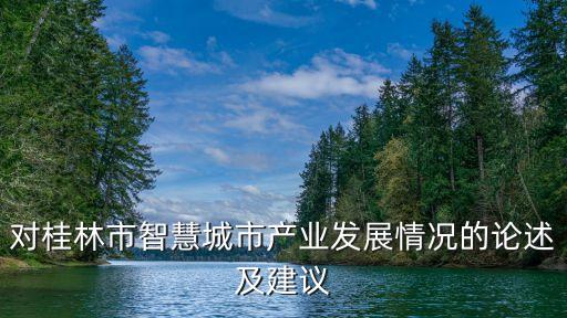 對桂林市智慧城市產(chǎn)業(yè)發(fā)展情況的論述及建議