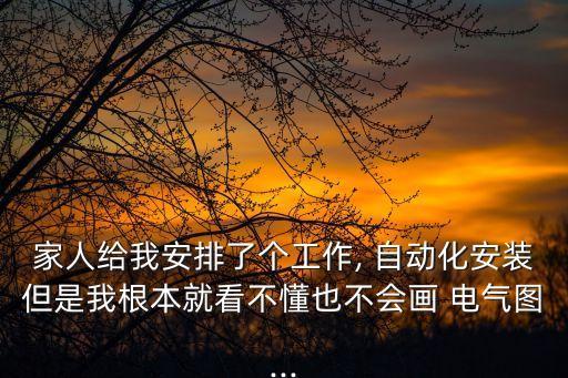 家人給我安排了個(gè)工作, 自動(dòng)化安裝但是我根本就看不懂也不會(huì)畫 電氣圖...