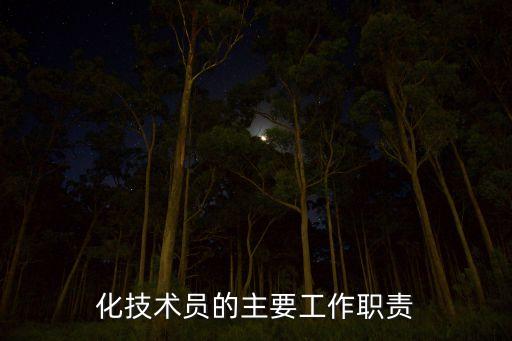 化技術員的主要工作職責