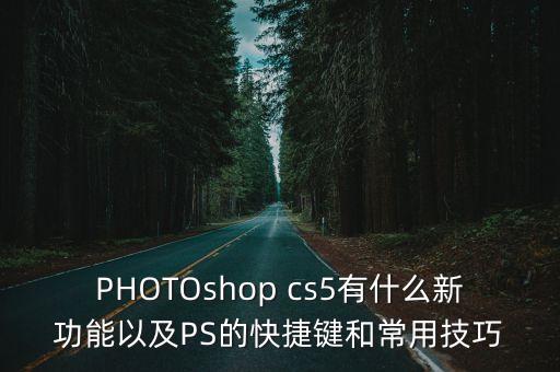 PHOTOshop cs5有什么新功能以及PS的快捷鍵和常用技巧