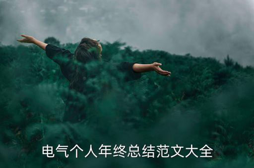電氣個(gè)人年終總結(jié)范文大全