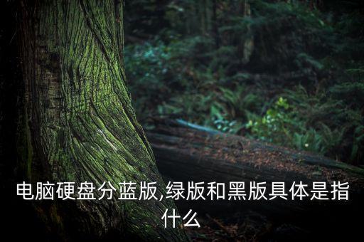 電腦硬盤分藍(lán)版,綠版和黑版具體是指什么