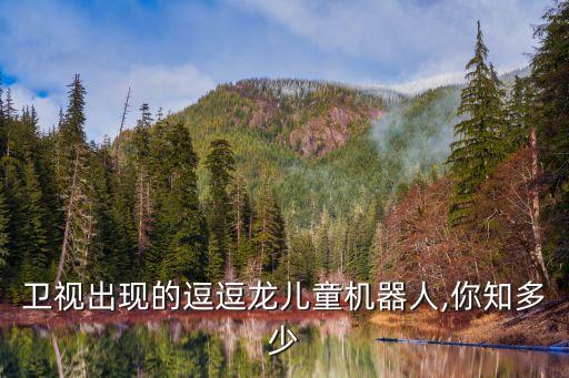 衛(wèi)視出現(xiàn)的逗逗龍兒童機(jī)器人,你知多少