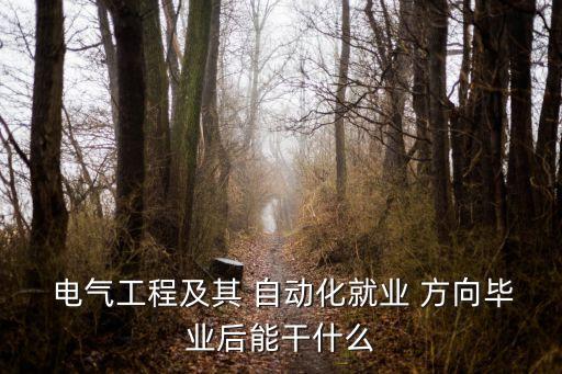  電氣工程及其 自動(dòng)化就業(yè) 方向畢業(yè)后能干什么