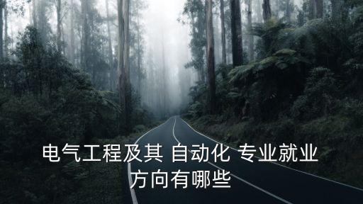 電氣自動(dòng)化專業(yè)未來(lái)的方向