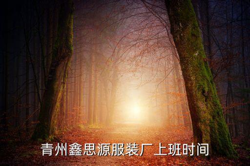 青州鑫思源服裝廠上班時(shí)間