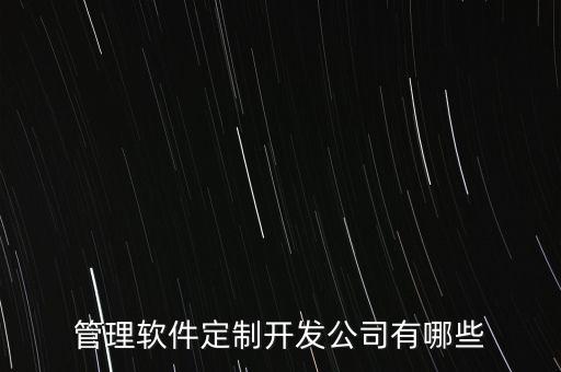 管理軟件定制開發(fā)公司有哪些