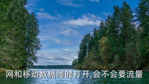 網(wǎng)和移動數(shù)據(jù)同時打開,會不會要流量