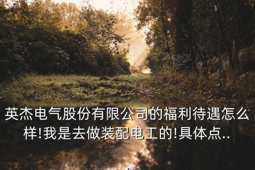 英杰電氣股份有限公司的福利待遇怎么樣!我是去做裝配電工的!具體點(diǎn)...