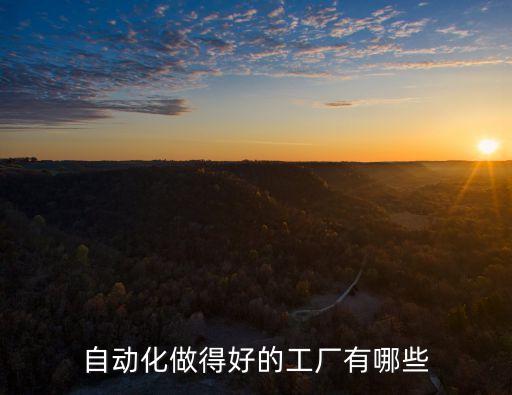 自動化做得好的工廠有哪些