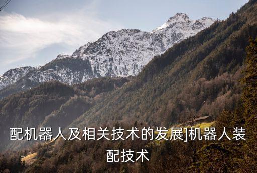 配機(jī)器人及相關(guān)技術(shù)的發(fā)展]機(jī)器人裝配技術(shù)