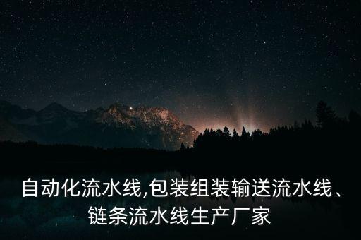 自動(dòng)化流水線,包裝組裝輸送流水線、鏈條流水線生產(chǎn)廠家