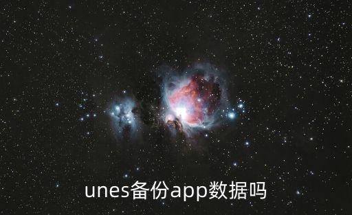 unes備份app數(shù)據(jù)嗎