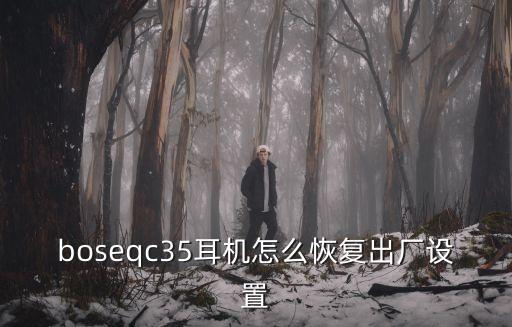 boseqc35耳機(jī)怎么恢復(fù)出廠設(shè)置