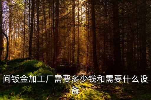 間鈑金加工廠需要多少錢和需要什么設(shè)備