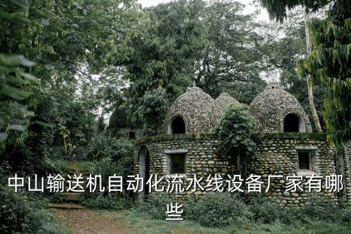 中山輸送機自動化流水線設備廠家有哪些