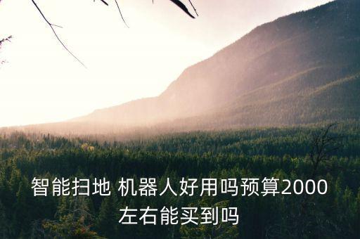 智能掃地 機器人好用嗎預算2000左右能買到嗎