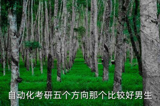 自動化考研五個方向那個比較好男生