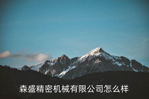 森盛精密機械有限公司怎么樣