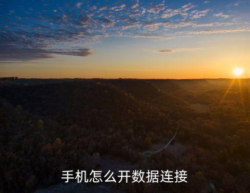 手機怎么開數(shù)據(jù)連接