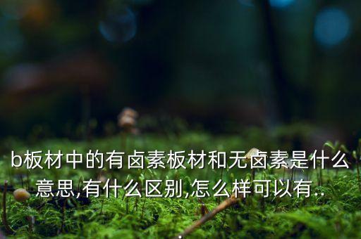 無鹵素,電路板無鹵素,其次是鹵素