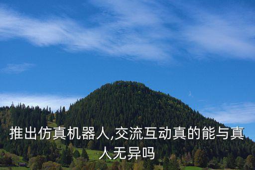 推出仿真機(jī)器人,交流互動真的能與真人無異嗎