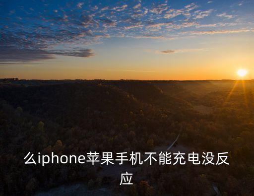 么iphone蘋果手機不能充電沒反應