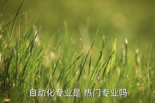 電氣及其自動(dòng)化熱門嗎