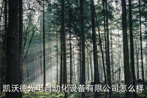 凱沃德光電自動化設(shè)備有限公司怎么樣