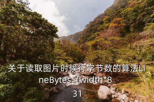 關于讀取圖片時候行字節(jié)數(shù)的算法LineBytes=(width*8 31