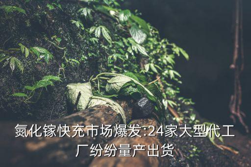 氮化鎵快充市場爆發(fā):24家大型代工廠紛紛量產(chǎn)出貨