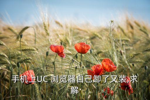 手機(jī)上UC 瀏覽器自己卸了又裝,求解