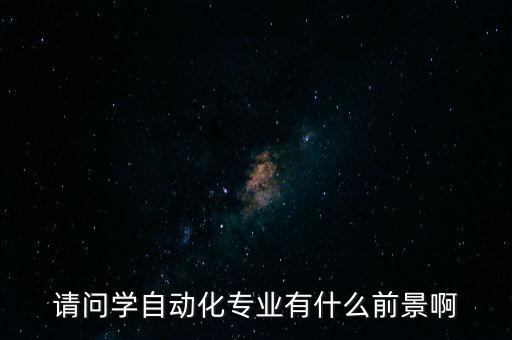 請問學(xué)自動化專業(yè)有什么前景啊