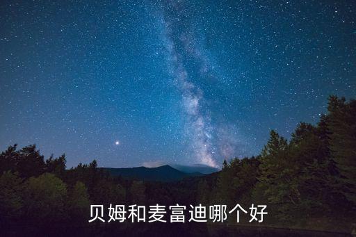貝姆和麥富迪哪個好