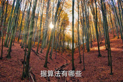 據(jù)算法有哪些